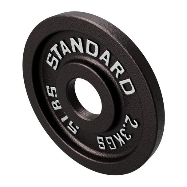 USA Sports 5 lb Cast Iron Black Weight Plate