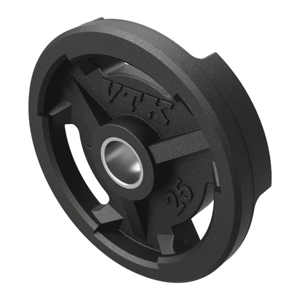 VTX 25 lb Rubber Olympic Grip Plate