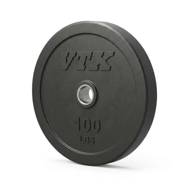 VTX 100 lb Rubber Olympic Plate