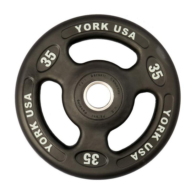 York 35 lb Urethane Olympic Grip Plate