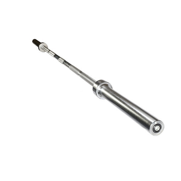Body-Solid 7-Foot Chrome Olympic Bar - Angled View