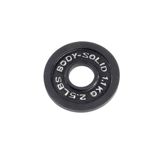 Body-Solid 2.5 lb Black Olympic Workout Plate