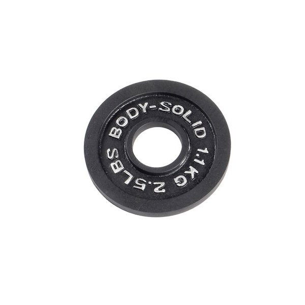 Body-Solid 2.5 lb Black Cast Iron Olympic Plate