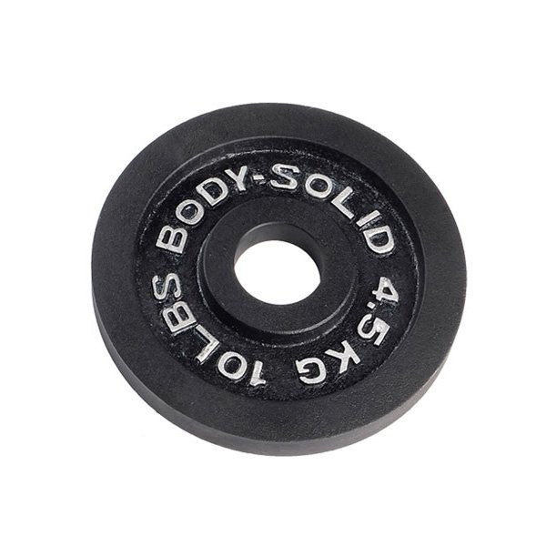 Body-Solid 10 lb Black Cast Iron Olympic Plate