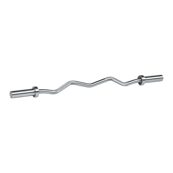 TAG Fitness Angled-Grip Olympic Curl Bar for Arm Training
