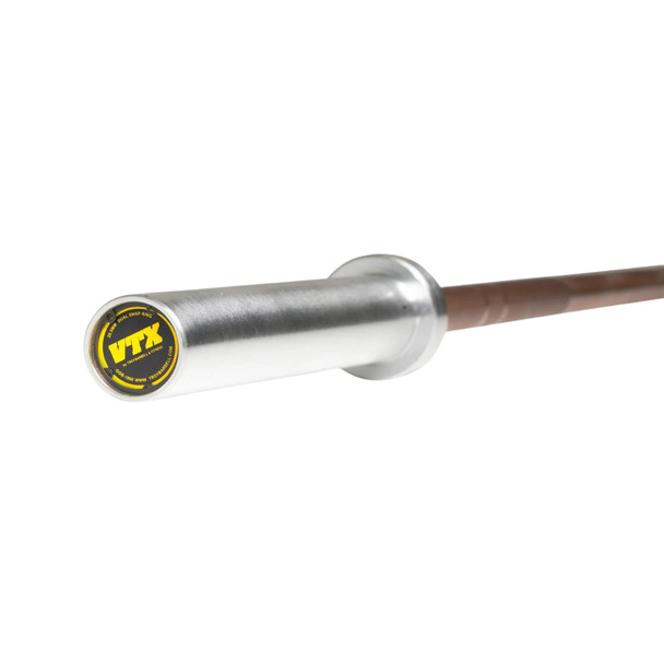 Troy VTX (GOB-1800) Men's Olympic Training Barbell - End View