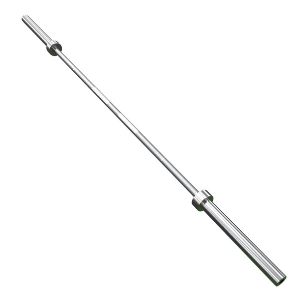 USA Sports 7' Chrome Olympic Bar - Full Length View