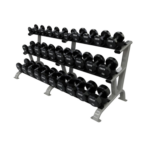 Troy DR-15 Saddle Dumbbell Rack w/ Optional Weights