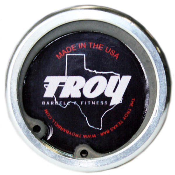 Troy Powerlifting Bar End View