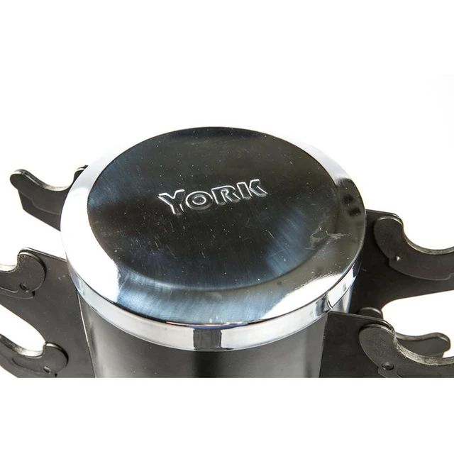 York Barbell Compact Dumbbell Tower Showing Chrome Top Cap