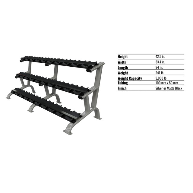 Troy Three-Tier Weight Rack Dimensions and Specifications