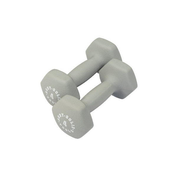 Body-Solid 4 lb Gray Neoprene Exercise Weights