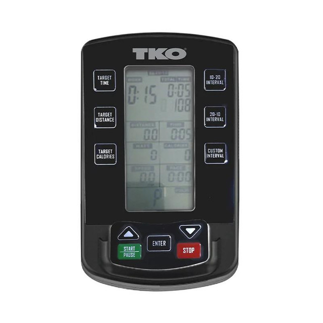 TKO Curved Cardio Trainer with LCD Workout Display