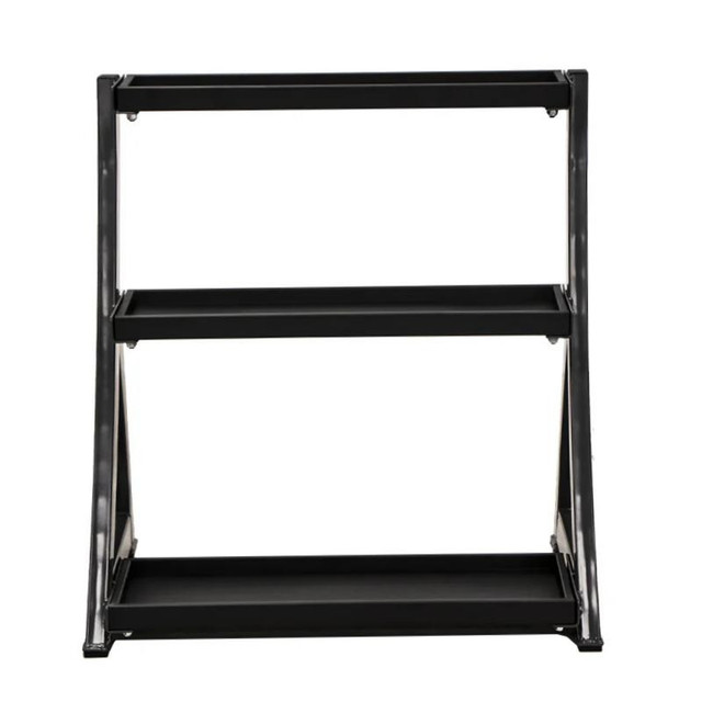 TKO Tiered Kettlebell Organizer with Progressive Shelf Depths