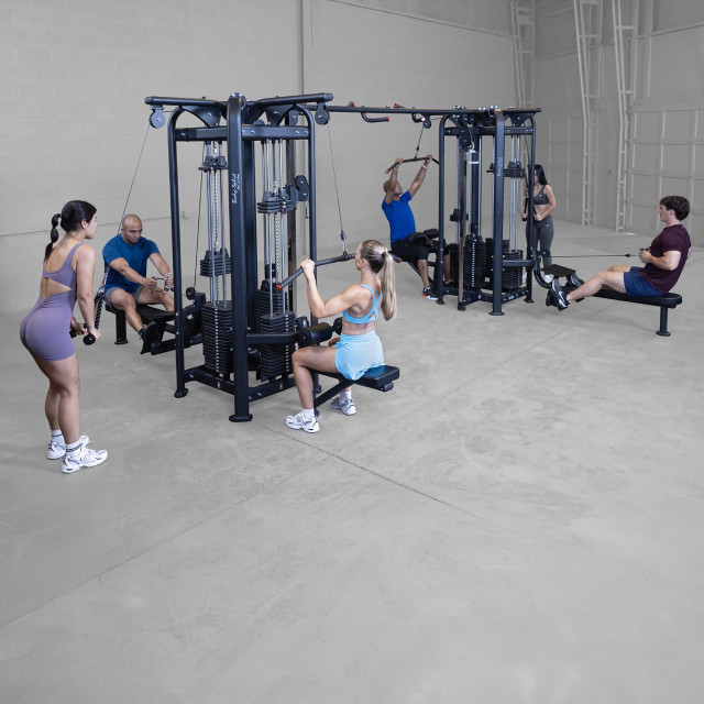Body-Solid High-Capacity Exercise Station During Group Workout