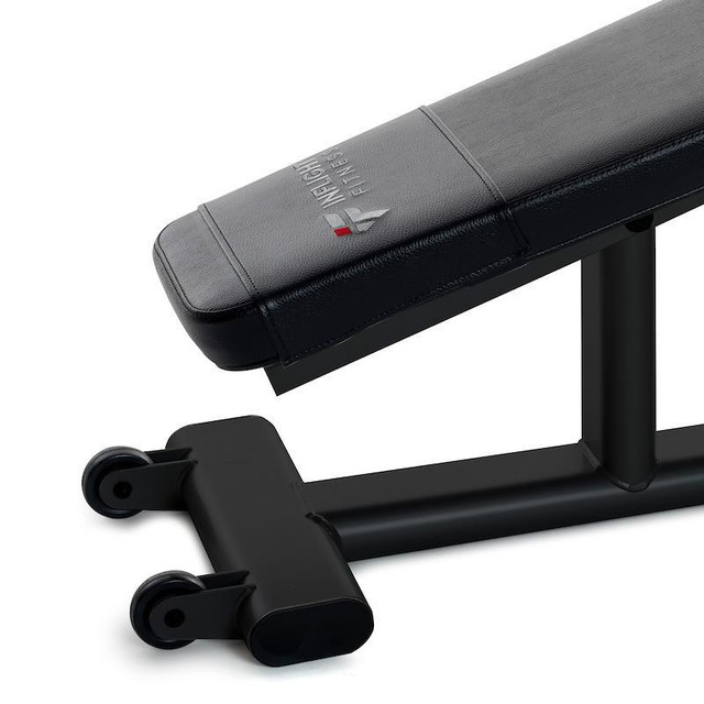 Inflight Fitness Decline Exercise Bench with Transport Wheels