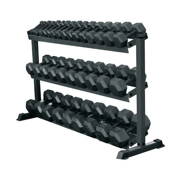 York Barbell (69127) 3-Tier Hex Dumbbell Rack