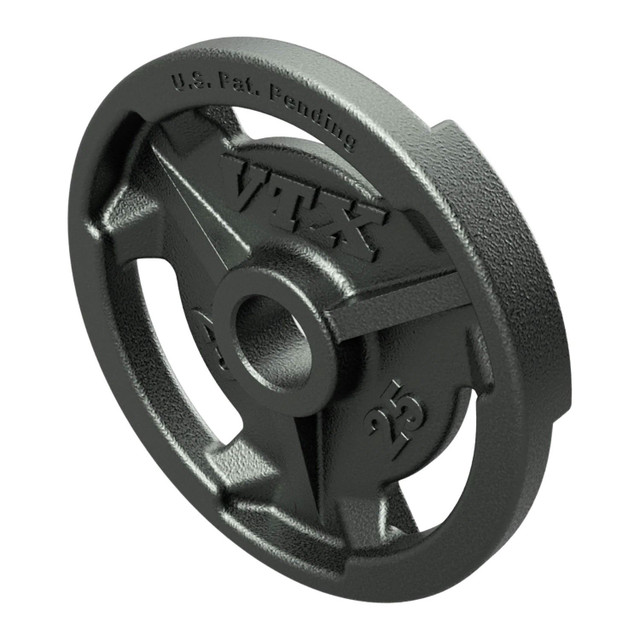 Troy VTX 25 lb Cast Iron Olympic Plate with Handles