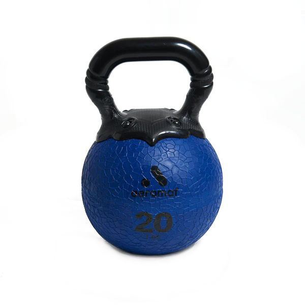 Aeromat 20 lb Rubber Kettlebell Training Weight
