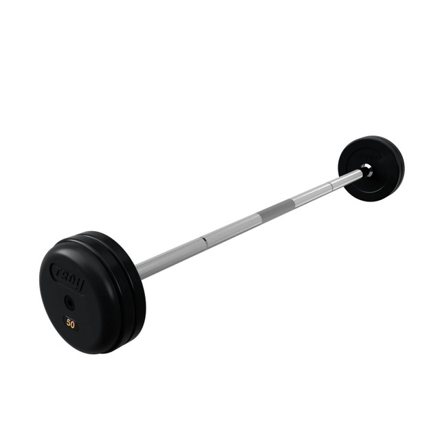 Troy 50 lb Fixed Rubber Gym Bar
