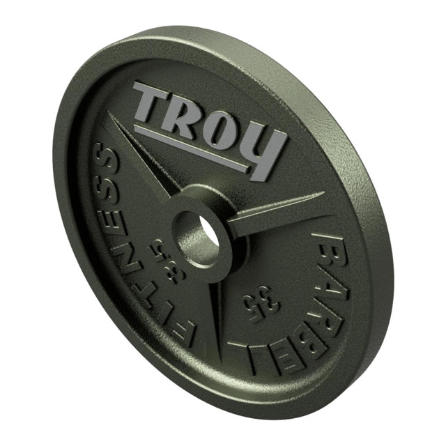 Troy 35 lb Machined Cast Iron Weight Plate
