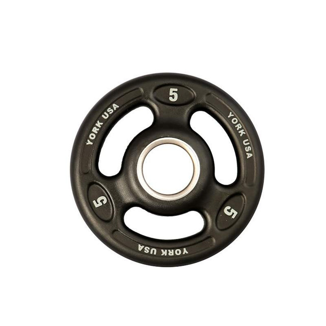 York 5 lb Urethane Weightlifting Plate