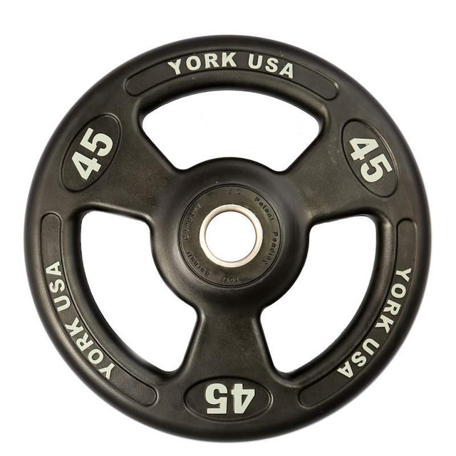 York 45 lb Iso-Grip Urethane Weight Plate