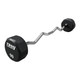 Troy 90 lb 12-Sided Fixed Urethane Barbell w/ EZ Curl Bar