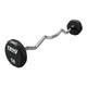 Troy 50 lb 12-Sided Fixed Urethane Barbell w/ EZ Curl Bar