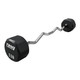Troy (20-110 lb) 12-Sided Urethane Barbells - 110 lb w/ EZ Curl Bar