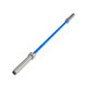 Solid Bar Fitness Cerakote Olympic Bar - Blue Shaft/Chrome Sleeves