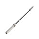 Solid Bar Fitness Cerakote Olympic Bar - Black Shaft/Chrome Sleeves