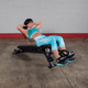 Body-Solid (SFID425) Adjustable FID Bench - Ab Crunch Exercise in Decline Position