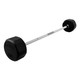 Troy 100 lb 12-Sided Rubber Fixed Barbell w/ Straight Bar