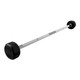 Troy 30 lb 12-Sided Rubber Fixed Barbell w/ Straight Bar