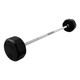 Troy 90 lb 12-Sided Rubber Fixed Barbell w/ Straight Bar