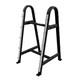 Troy 20-110 lb Fixed Urethane Barbells & Rack - Barbell Rack in Black Matte Finish