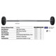 Troy 12-Sided Urethane Barbell w/ Straight Bar - Dimensions & Specifications