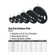 VTX Urethane-Coated Olympic Plates - Dimensions & Specifications