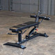 Body-Solid (SAB500B) Pro Clubline Ab Bench - Flat Position Front View