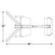 Inflight Fitness Hyper-Back Extension - Dimensions