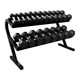 Troy VTX (T-DR) 2-Tier Hex Dumbbell Rack w/ Optional Dumbbells