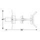 Inflight Fitness Multi Lat Arm Machine - Footprint Dimensions