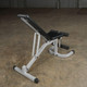Body-Solid (PFID130X) Powerline FID Bench - Incline Position Rear View