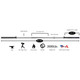 York (32112) 7' Hard Chrome Olympic Bar - Dimensions & Specifications