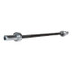 York (32123) 5' Black Oxide Olympic Bar - Full Length Angled View