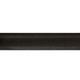 York 5' Black Oxide Weightlifting Bar - Knurl Pattern Close View