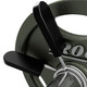 Troy 2' Olympic Spring Clip Collars w/ Rubber Grips - On Bar with Cast Iron Plate