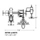 Inflight Vanguard Gym w/ Leg Press - Footprint Dimensions