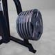 Body-Solid (LVIPB) Leverage Incline Press - Plate Storage Horn Close View